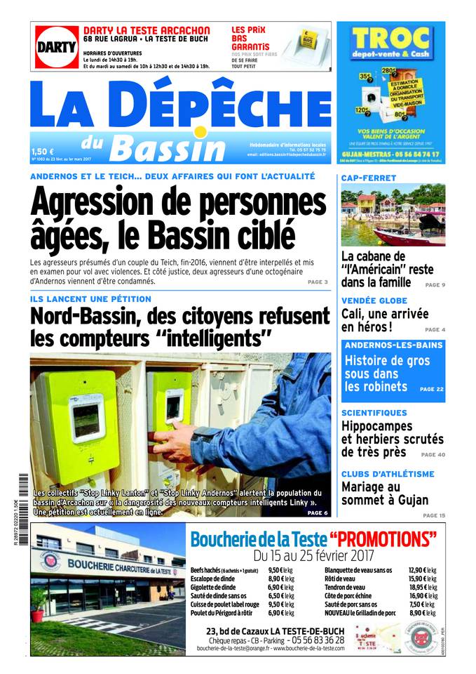La Dépêche du Bassin 22 février 2017 La Dépêche du Bassin du 22 février 2017 à télécharger sur iPad