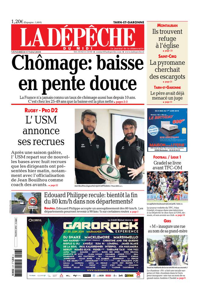 La Dépêche du Midi 17 mai 2019 La Dépêche du Midi du 17 mai 2019 à télécharger sur iPad