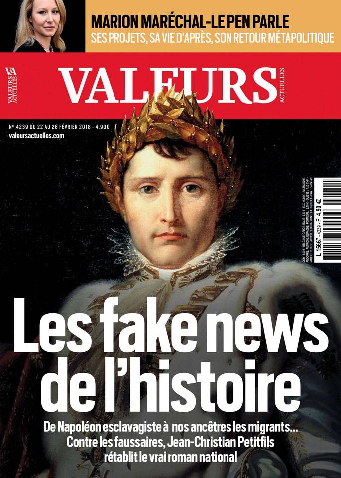 Valeurs actuelles 22 février 2018 Valeurs actuelles N°4239 du 22 février 2018 à télécharger sur iPad