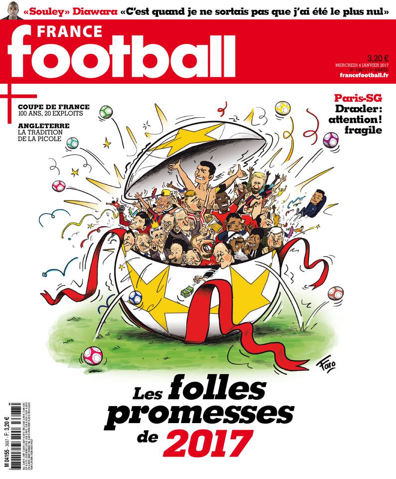 France Football 03 janvier 2017 France Football du 03 janvier 2017 à télécharger sur iPad
