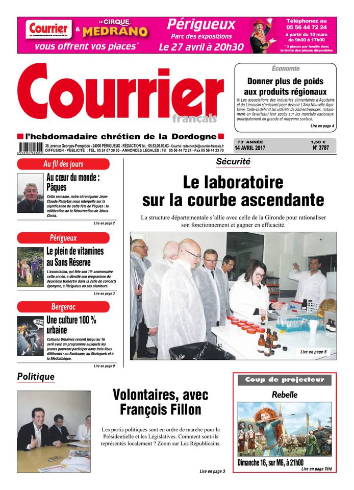 Courrier Français 14 avril 2017 Courrier Français du 14 avril 2017 à télécharger sur iPad