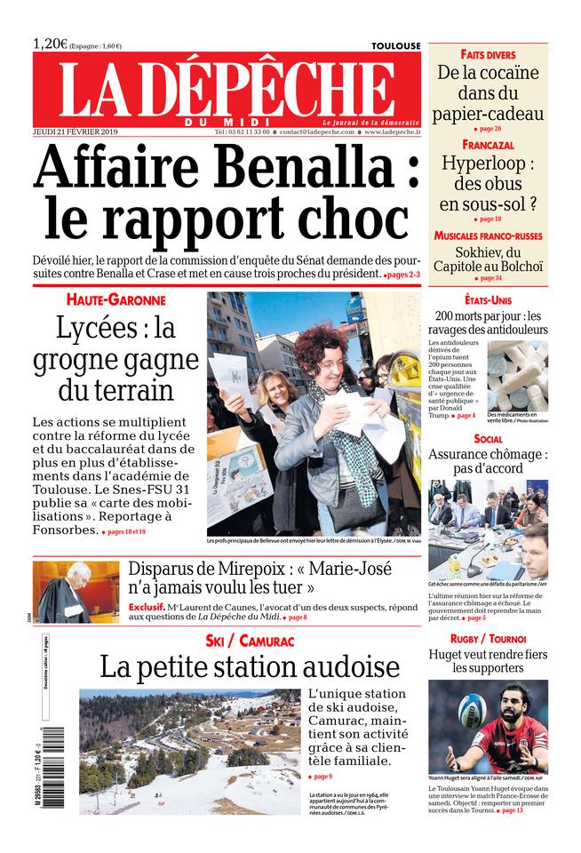 La Dépêche du Midi 21 février 2019 Abonnement à La Dépêche du Midi Pas Cher avec le BOUQUET ePresse.fr