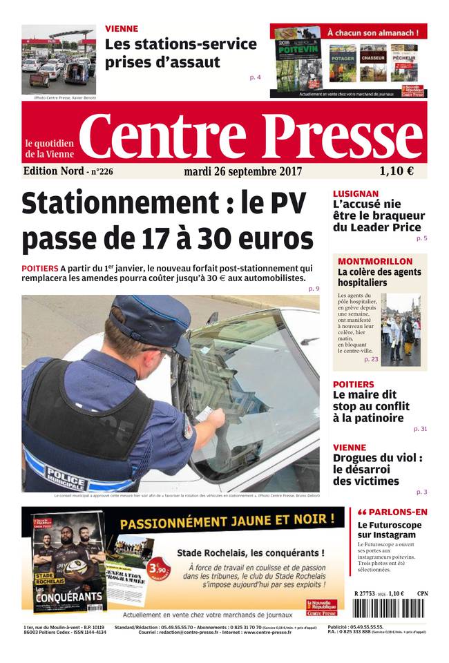 Centre Presse 26 septembre 2017 Abonnement Centre Presse Pas Cher avec le BOUQUET INFO ePresse.fr