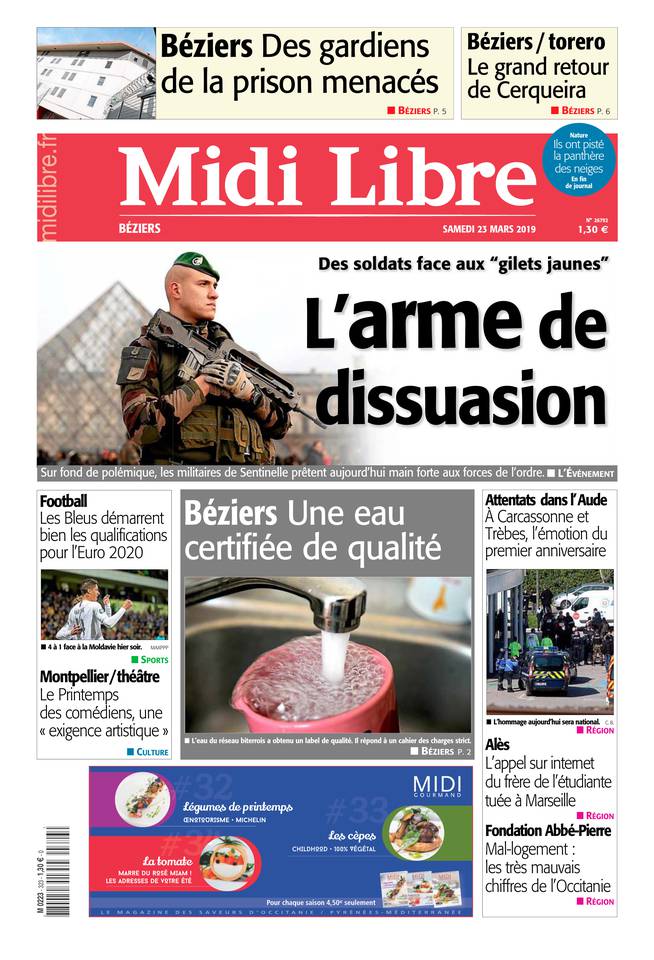 Midi Libre 23 mars 2019 Abonnement à Midi Libre Pas Cher avec le BOUQUET INFO ePresse.fr