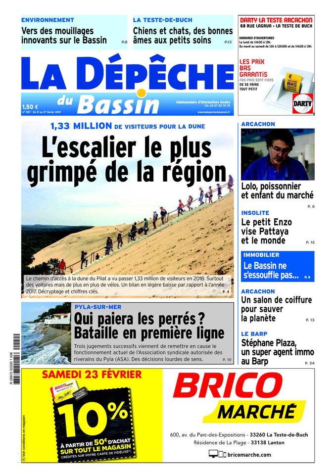 La Dépêche du Bassin 20 février 2019 Abonnement La Dépêche du Bassin Pas Cher avec BOUQUET INFO ePresse.fr