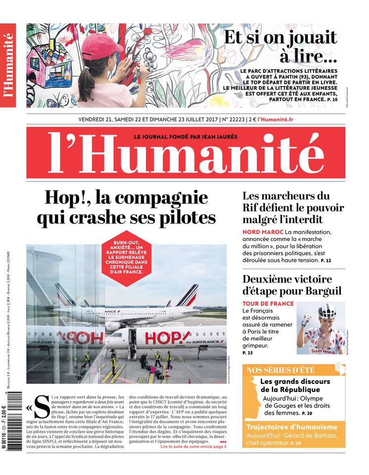 L'Humanité 21 juillet 2017 Abonnement à L’Humanité Pas Cher avec le BOUQUET INFO ePresse.fr