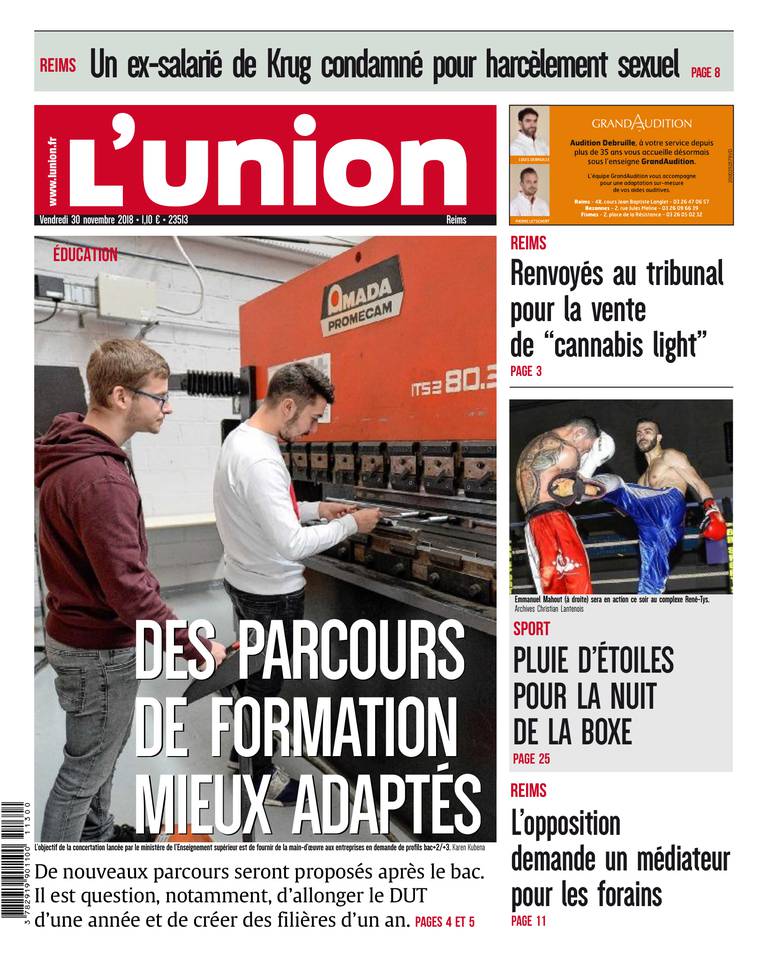 L'Union Ardennes 30 novembre 2018 L'Union Ardennes du 30 novembre 2018 à télécharger sur iPad
