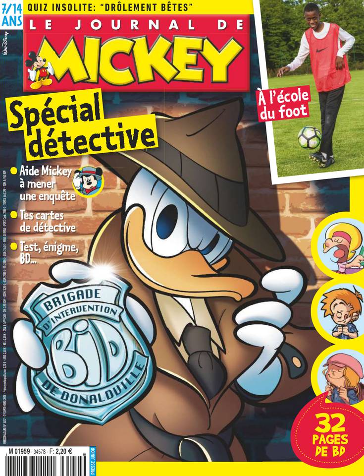 Le Journal de Mickey 19 septembre 2018 Abonnement Le Journal de Mickey Pas Cher avec le BOUQUET ePresse.fr