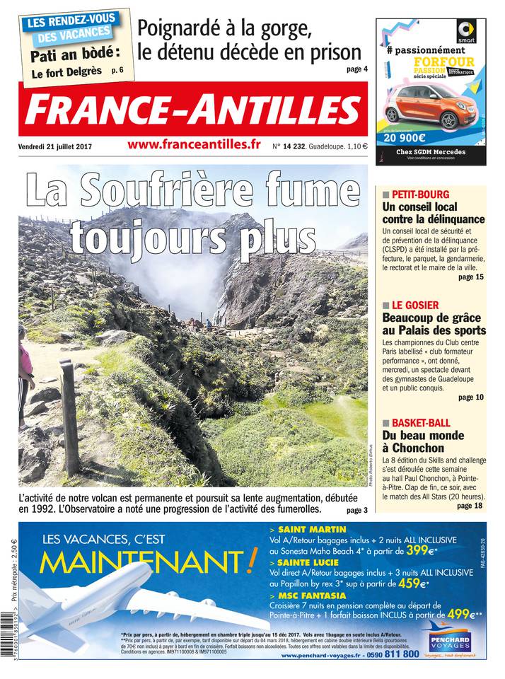 France-Antilles Guadeloupe 21 juillet 2017 Abonnement France-Antilles Guadeloupe Pas Cher avec le BOUQUET ePresse.fr