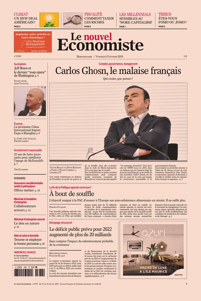 Le nouvel Economiste 15 février 2019 Abonnement Nouvel Économiste Pas Cher avec le BOUQUET ePresse.fr