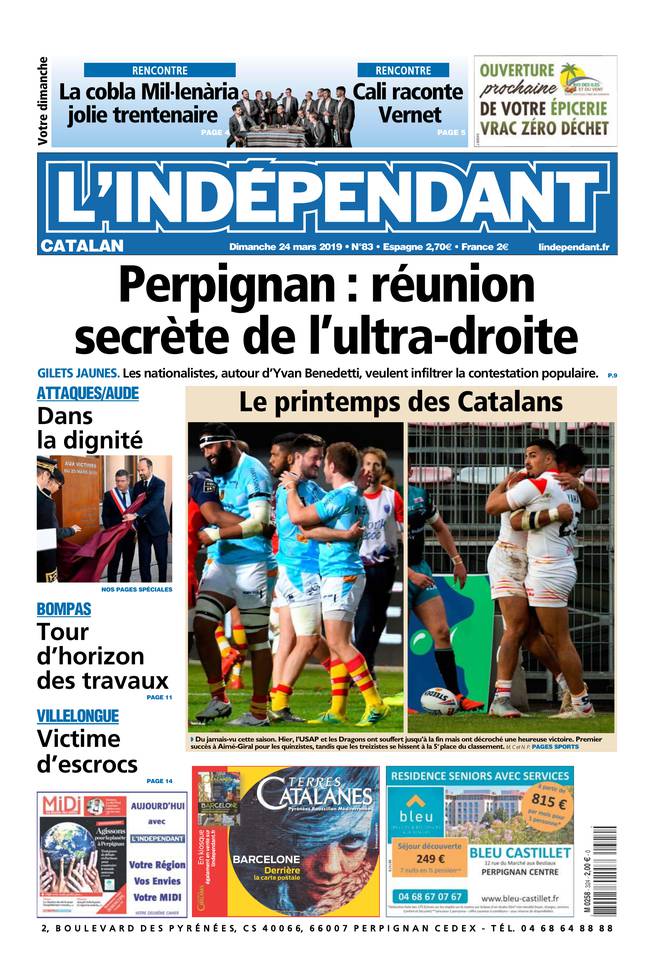 L'Indépendant 24 mars 2019 Abonnement L’Indépendant Pas Cher avec BOUQUET INFO ePresse.fr