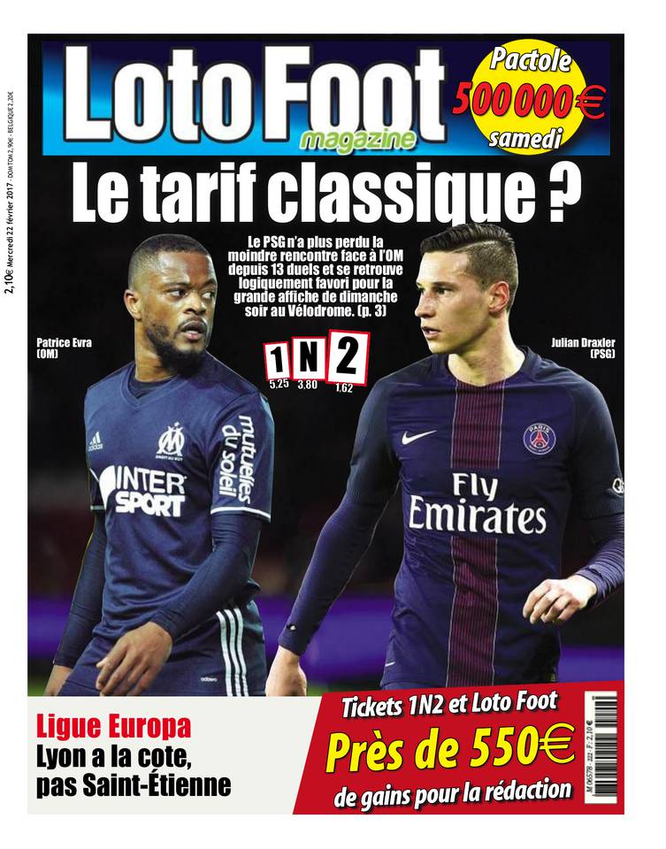 Loto Foot Magazine 22 février 2017 Loto Foot Magazine du 22 février 2017 à télécharger sur iPad