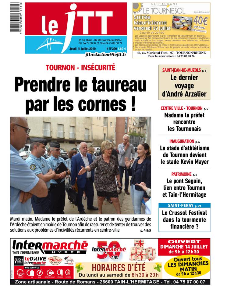 Le Journal Tournon-Tain 11 juillet 2019 Abonnement Journal Tournon-Tain Pas Cher avec le BOUQUET ePresse.fr